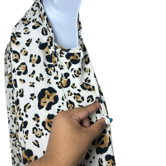 Corey Lynn Calter Arabella Leopard Midi Dress L Petite Spaghetti Strap (No Belt) - Picture 6 of 14